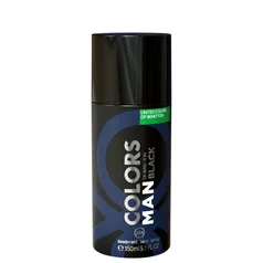 Benetton Colors Black - Desodorante Spray Masculino 150ml