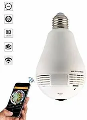 Lâmpada LED com Camera 360º WIFI | R$60