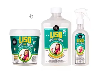 Lola Cosmetics Liso Leve and Solto Kit - Shampoo + Máscara + Spray