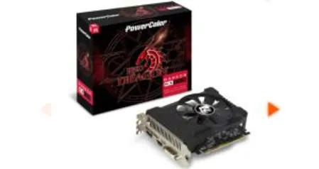 Placa de Vídeo PowerColor Radeon RX 550, 4GB GDDR5, 128Bit - R$320