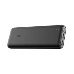 Carregador Portátil PowerBank Anker PowerCore 20.100mAh, 2 portas USB, Tecnologia de Carregamento Rápido, Preto |R$280.00