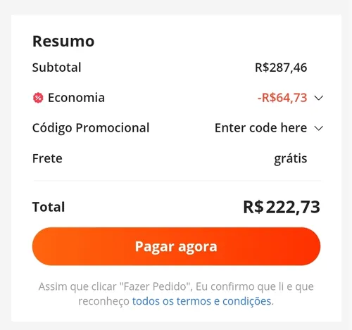 Imagem na descrição da promoção