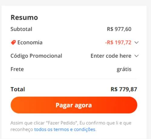 Imagem na descrição da promoção