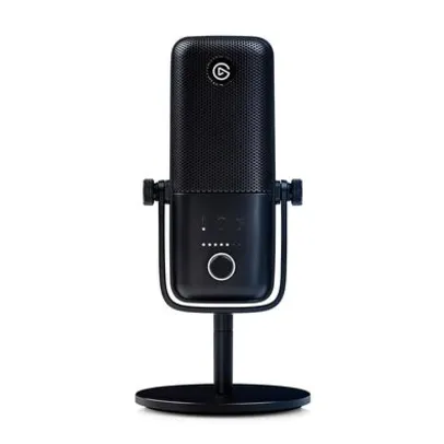 Microfone Condensador Elgato Wave 3, USB, Solução de Mixagem Digital, Anticliping, Preto | R$1250
