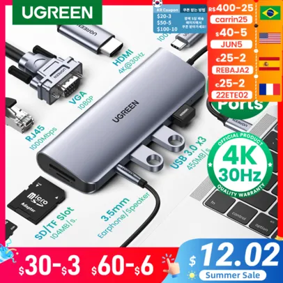 Ugreen Hub  4-in-1 USB 3.0