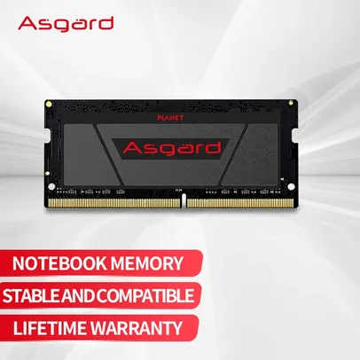 [Taxa Inclusa] Memória RAM DDR4 Notebook Asgard 16GB 3200Mhz