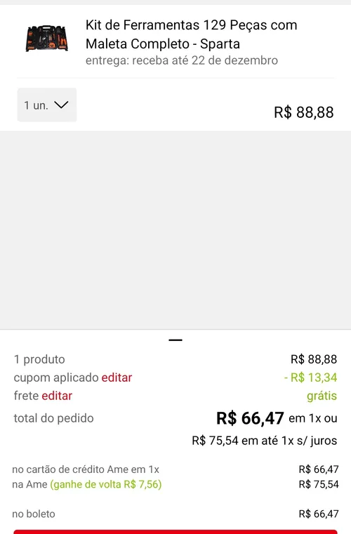 Imagem na descrição da promoção