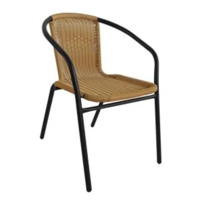 Cadeira Indaiá II Bege Rattan - marrom | R$59,49