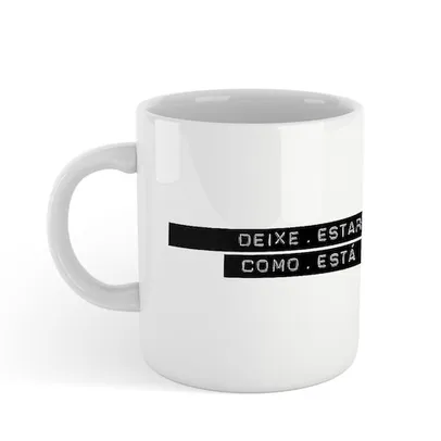 Caneca de Cerâmica Deixe Estar Como Está 360ml - Charlie Brown Jr 