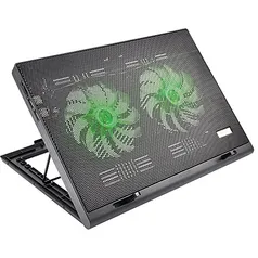 Warrior AC267 - Cooler Para Notebook Power Gamer, Preto (Led Verde)