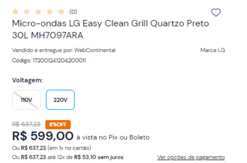 Imagem na descrição da promoção