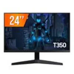 Monitor Gamer Samsung LED 24, IPS, Full HD, Vesa, Free Sync, Modo Gaming, Preto - LF24T350FHLMZD