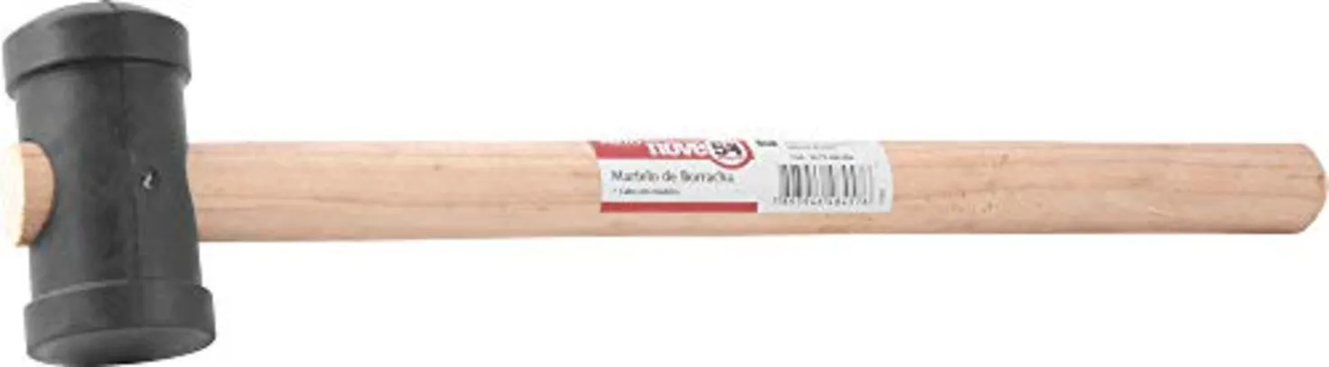 Martelo De Borracha, 40 Mm, Preto, Nove54 Nove 54