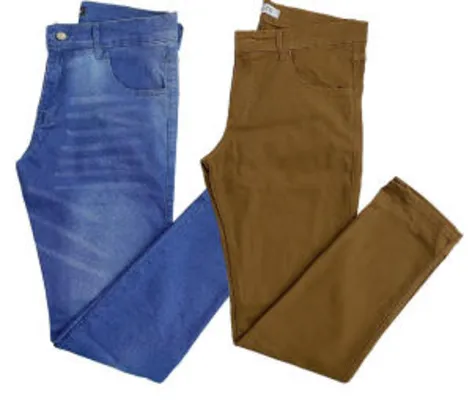 [PRIME] Kit 2 Calça Jeans (cores) | R$99