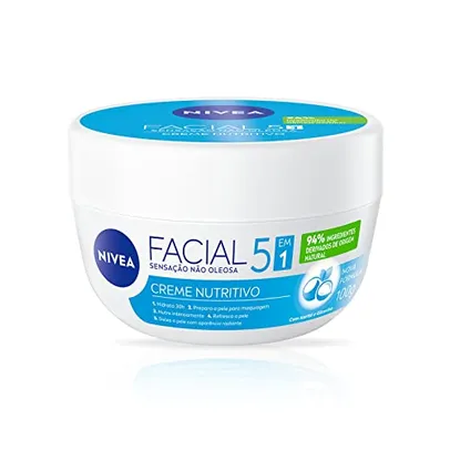 Saindo por R$ 24,63: [REC] NIVEA Creme Facial Nutritivo 100g - Sua fórmula à base de água, Karité e Vitaminas hidrata 24h | Pelando