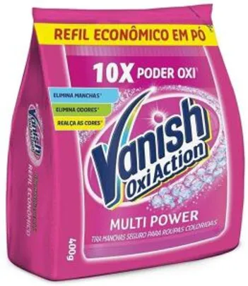 [PRIME + Recorrência] Tira Manchas em Pó Vanish Oxi Action Pink - 400g | R$11