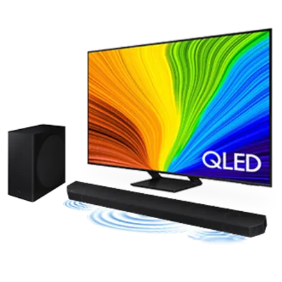 Combo Smart TV 75'' QLED 4K 75Q70D 2024 + Soundbar HW-Q800D