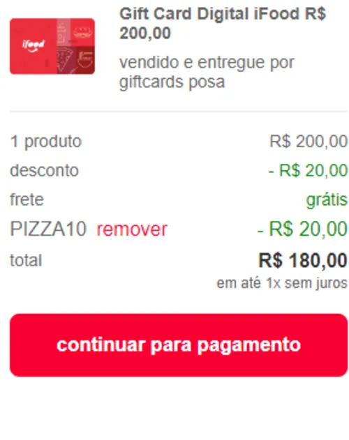 Imagem na descrição da promoção