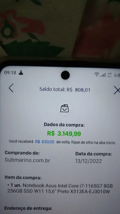 Imagem na descrição da promoção