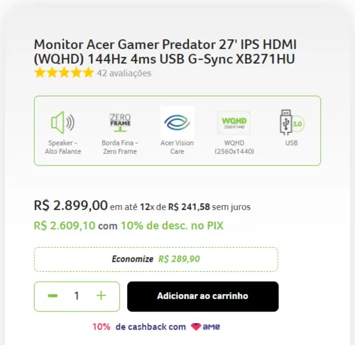 Imagem na descrição da promoção