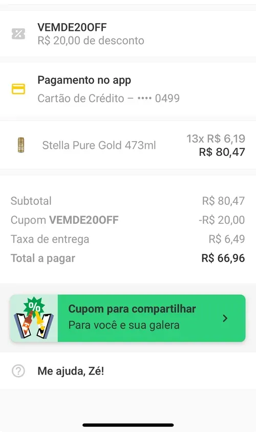 Imagem na descrição da promoção