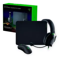 Combo Gamer Razer Battle Bundle, Mouse Gamer DeathAdder V2 + Headset Gamer BlackShark V2 X + Mousepa