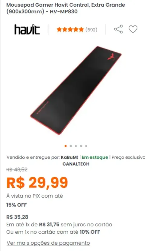 Imagem na descrição da promoção