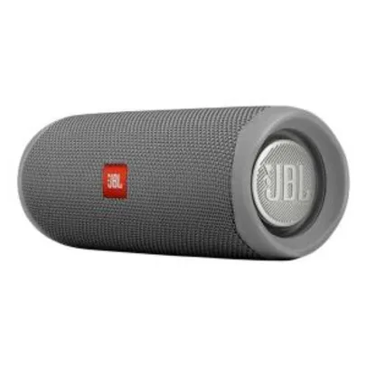 Caixa de Som Portátil JBL Flip 5 com Bluetooth, À Prova D`água - Cinza