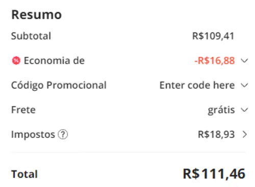 Imagem na descrição da promoção