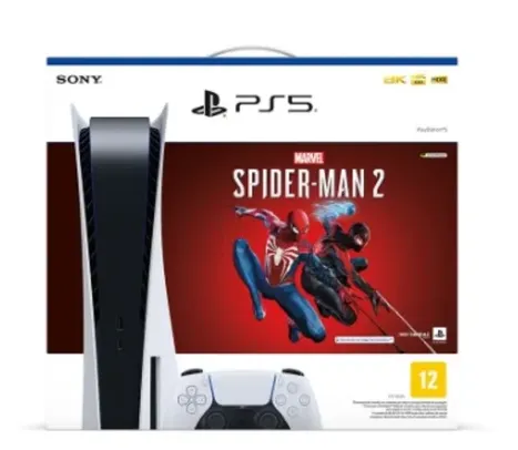 Console Sony Playstation 5 Ps5 Midia Física Marvel's Spider-Man 2