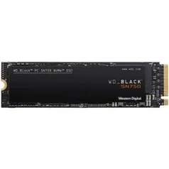 SSD WD Black, 500GB, M.2, Leitura 3470MB/s, Gravação 2600MB/s - WDS500G3X0C