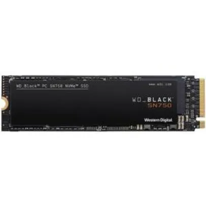 SSD WD Black, 500GB, M.2, Leitura 3470MB/s, Gravação 2600MB/s - WDS500G3X0C