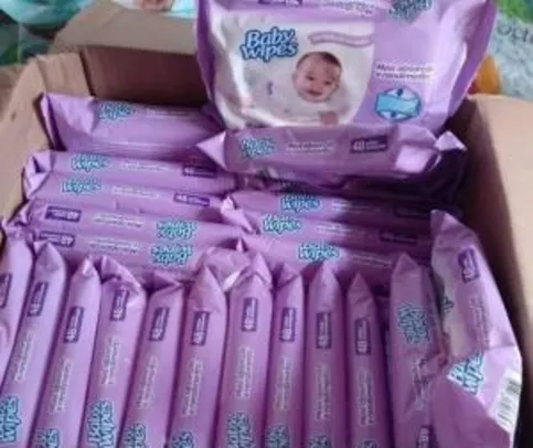 Kit de Lenços Umedecidos Huggies Baby Wipes Lavanda - 192 Unidades