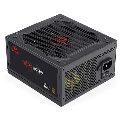 Fonte ATX Gamer Redragon RGPS 600W 80 Plus Bronze PFC Ativo Sem Cabo de Força - GC-PS002