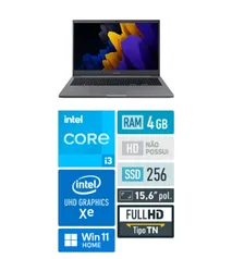 [PRIME R$100off] Samsung Book Core™ i3-1115G4, 4GB, 256GB SSD