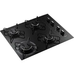 Cooktop a Gás Consul 4 Bocas CD060 Acendimento Inteligente Preto - R$280