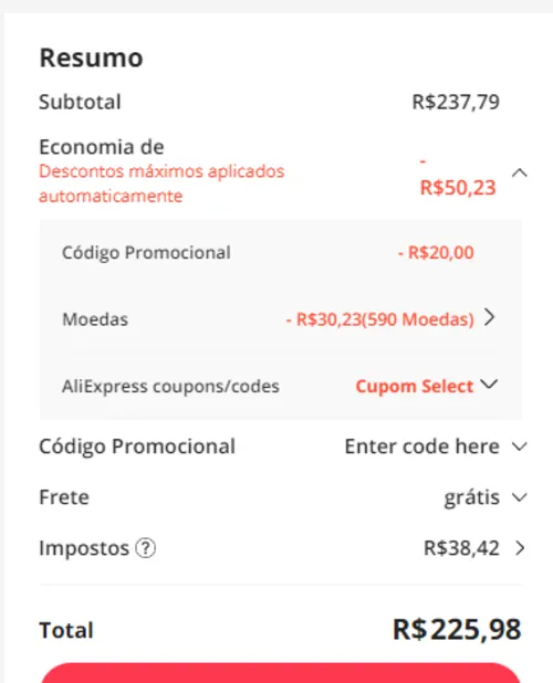 Imagem na descrição da promoção