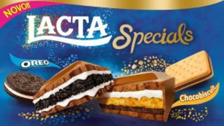 [APP Americanas] Chocolate Lacta Specials Oreo ou Chocobiscuit 325g | R$17