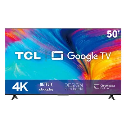 Smart TV TCL 50&quot; 4K 50P635 LED Dolby Audio 3X HDMI 1X USB WiFi