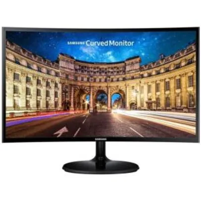 Monitor Samsung LED 24 Pol Widescreen Curvo, Full HD, HDMI/VGA, FreeSync | R$815