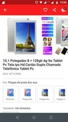 10,1 Polegadas Tablet Pc Octa