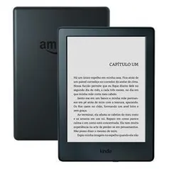 Kindle Preto com Wi-Fi, 4GB, Tela 6” de Alta Definição (8ª Geração) - R$199