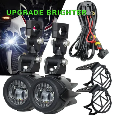 Luzes Auxiliares para Motocicleta 40W, 6000K, BMW R1200GS, F800GS, F700GS, F650, K1600