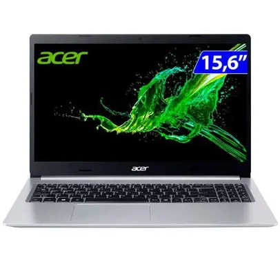 Notebook Acer Aspire 5 A515-55G-588G Intel Core I5-1035G1 8GB 256GB SSD 15.6' Windows 10 | R$3678