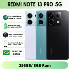 (BRASIL) Xiaomi Redmi Note 13 Pro 5G Versão Global - 8/256 