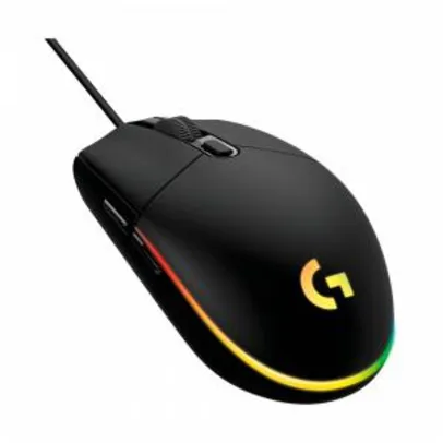 Mouse Gamer Logitech G203 LIGHTSYNC - Preto - R$ 120