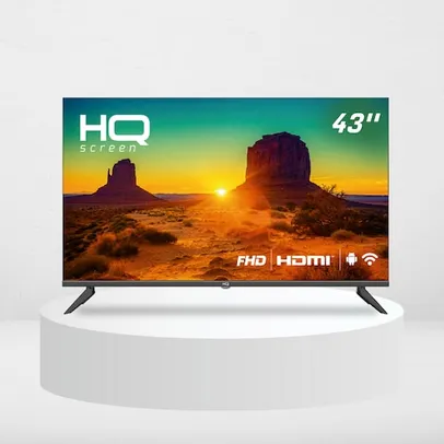 Smart TV HQ 43" Full HD HDR tela sem bordas Android 11