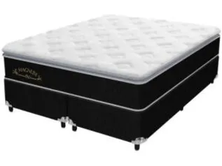 Cama Box Queen (Box + Colchão) Plumatex - Molas Ensacadas 65cm| R$ 988