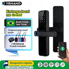 [DoBrasil / Moedas / GPay] Fechadura inteligente YRHAND Biométrica K7 - Com desbloqueio remoto