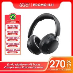 [Taxa Inclusa] QCY H3 Pro ANC fone de ouvido sem fio 50db cancelamento de ruído hi-res, áudio espacial com LDAC bluetooth 5.4